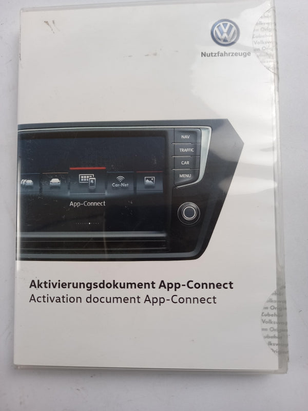 Original VW Caddy IV Amarok ab 2017 Aktivierungsdokument App-Connect 7H0054830