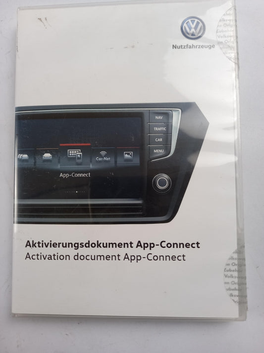 Original VW Caddy IV Amarok ab 2017 Aktivierungsdokument App-Connect 7H0054830