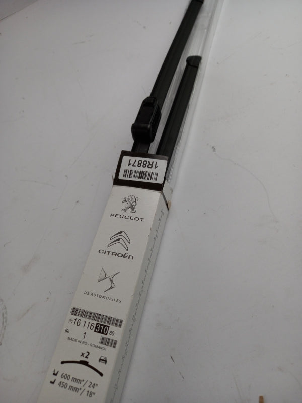 Original PEUGEOT 308 II Scheibenwischer Wischerblätter Satz Vorne 1611631080