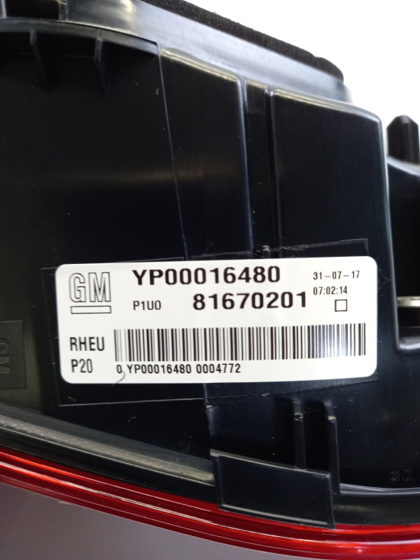 Original OPEL Grandland X 2018-2019 Heckleuchte Rückleuchte Innen Rechts 3647484