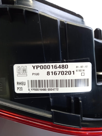 Original OPEL Grandland X 2018-2019 Heckleuchte Rückleuchte Innen Rechts 3647484
