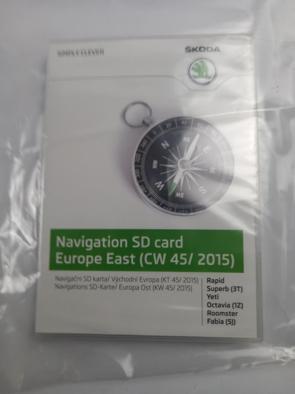 Original SKODA Navigations SD-Karte Europa Ost (KW 45/2015) 3T0051255Q