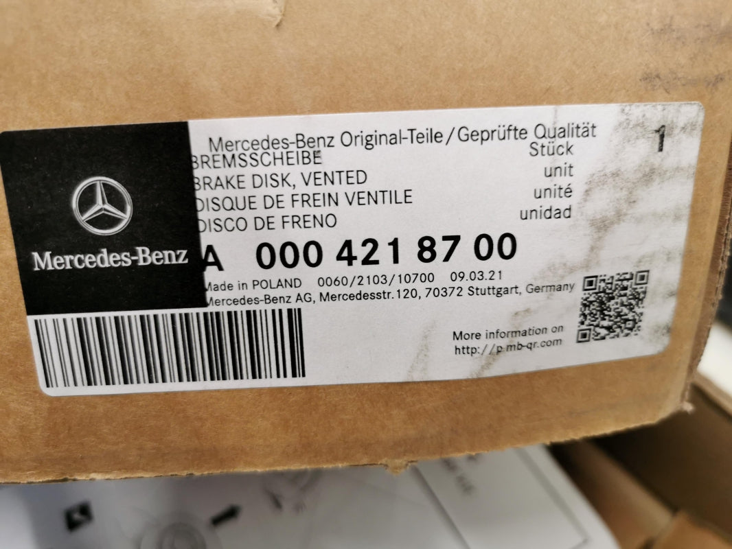 Original OE MERCEDES-BENZ Bremsscheibe (1 Stück) A0004218700
