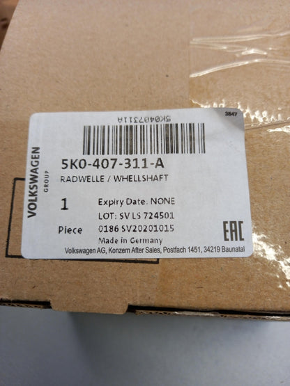 Original OE Volkswagen Antriebswelle Gelenksatz 2Q0498099M