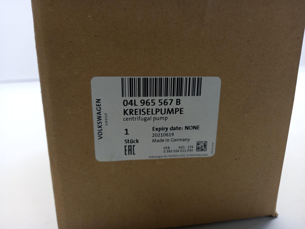 Original AUDI A3 Q3 VW Arteon Golf Passat Tiguan Kühlmittelpumpe 04L965567B