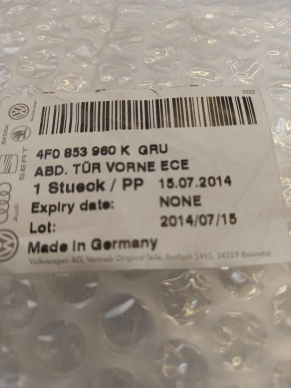 Original OE Volkswagen Tür Zierleiste 4F0853960KGRU