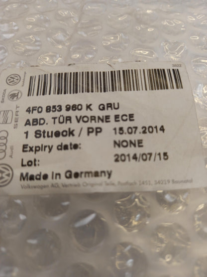 Original OE Volkswagen Tür Zierleiste 4F0853960KGRU