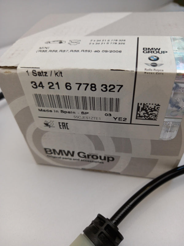 Original MINI R55 R56 R57 R58 R59 Bremsbeläge Satz Hinten 34212289155