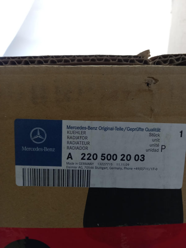 Original MERCEDES-BENZ CL C215 S W220 SL-Klasse R230 Wasserkühler A2205002003