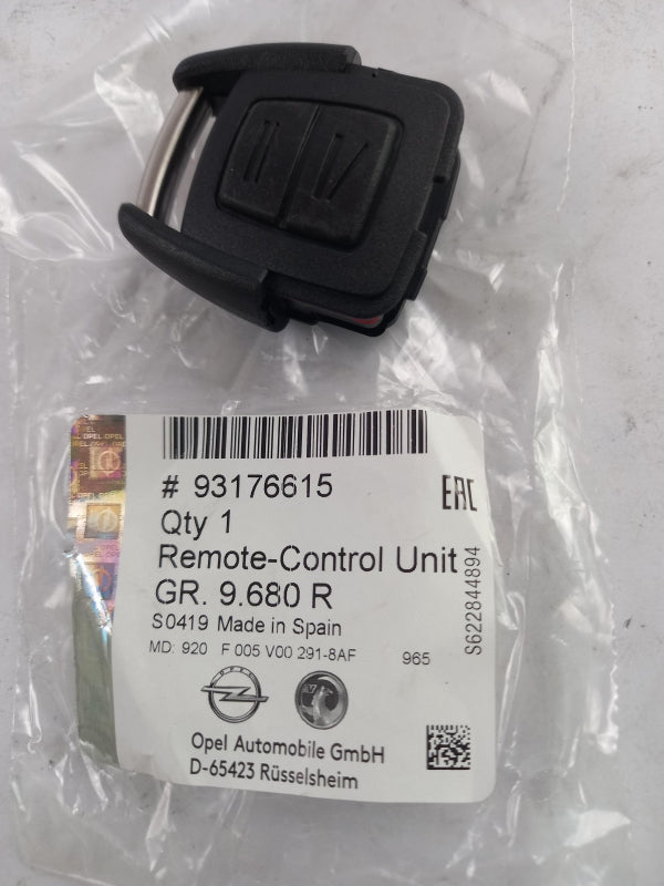 Original OE OPEL Funkfernbedienung 93176615