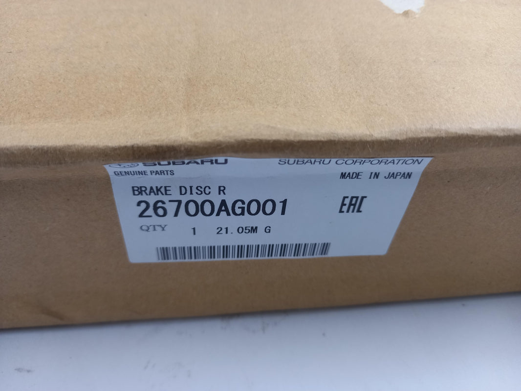 Original SUBARU Legacy IV '05-'09 Bremsscheibe (1 stück) hinten 26700AG001