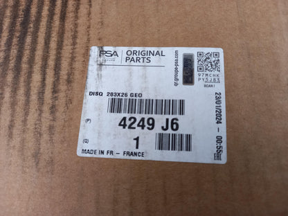 Original CITROEN C4 II PEUGEOT 307 01-08 Bremsscheibe (1 Stück) Vorne 4249J6