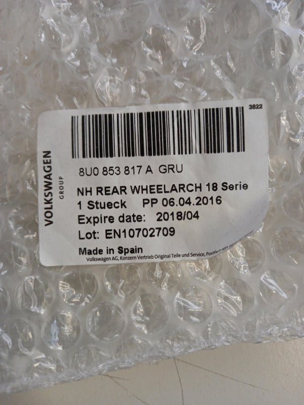 Original OE Volkswagen Kotflügel Zierleiste 8U0853817AGRU