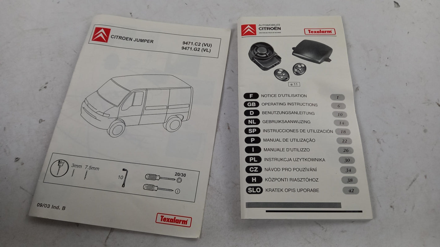 Original CITROEN Jumper Alarmanlage 9471G2