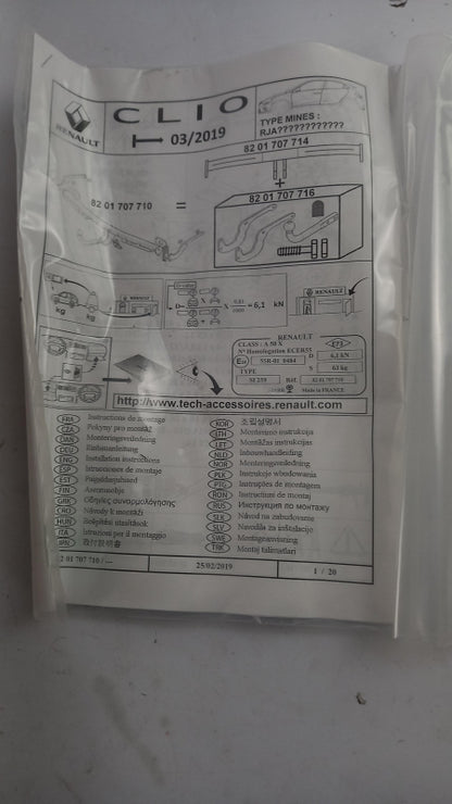 Original OE RENAULT Anhängerkupplung 8201707716