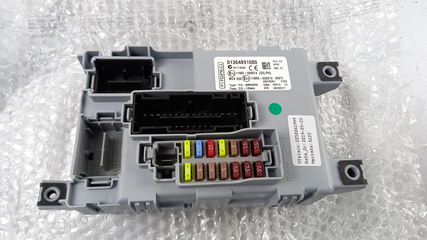 Original FIAT Qubo Fiorino fuse box control unit 1364891080