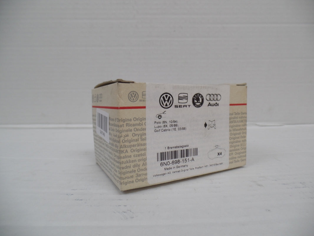 Original OE Volkswagen Bremsbeläge 6N0698151A
