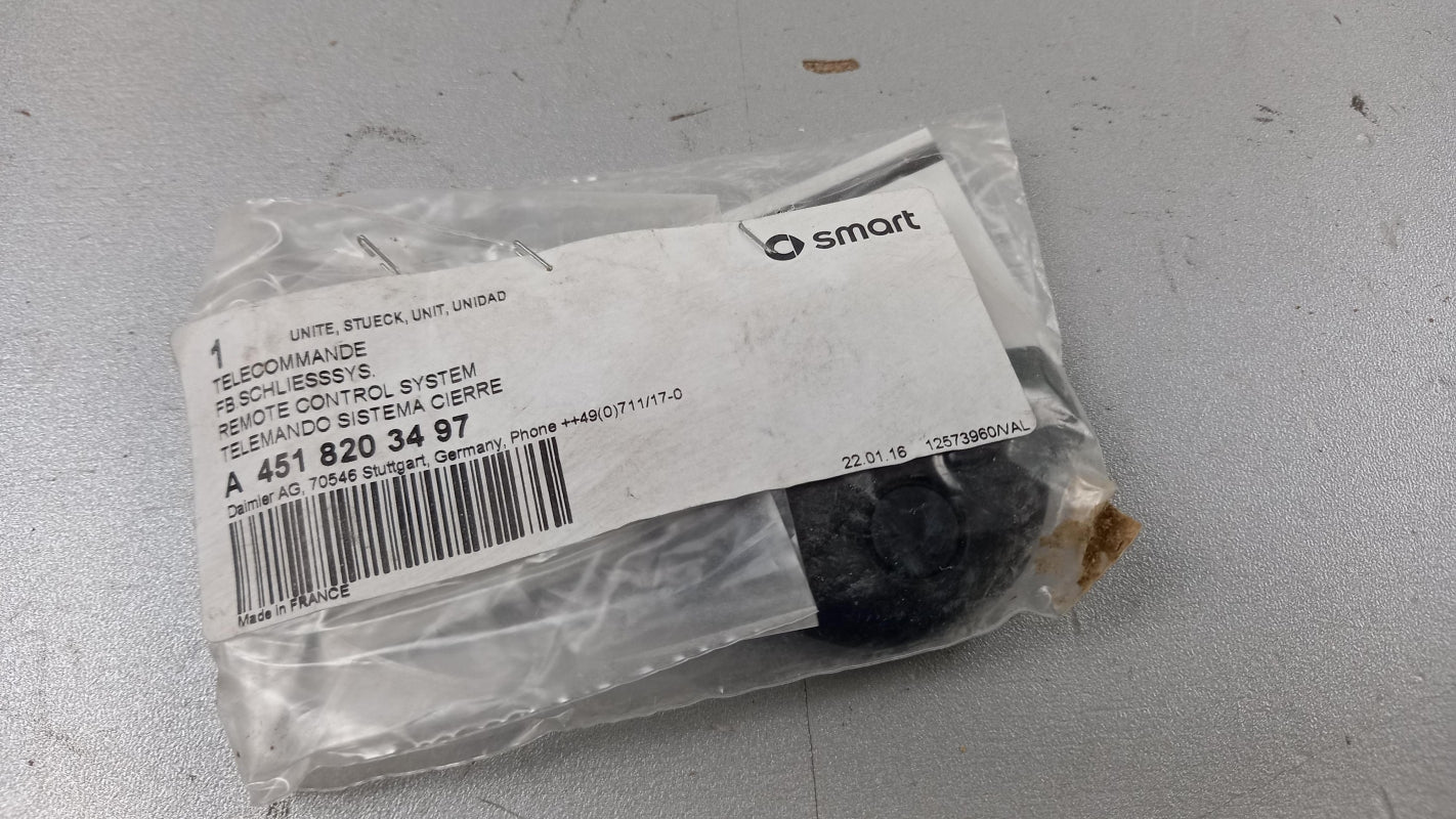 Original MERCEDES-BENZ W451 SMART ForTwo Funkfernbedienung 3-Tasten A4518203497