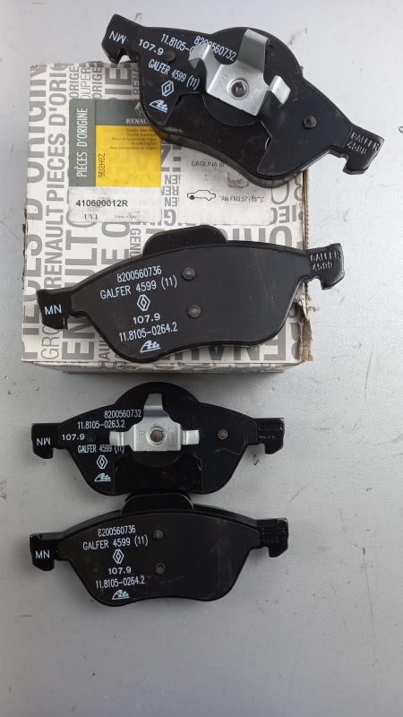 Original RENAULT Twingo II Laguna III Wind Bremsbeläge vorne 410600012R
