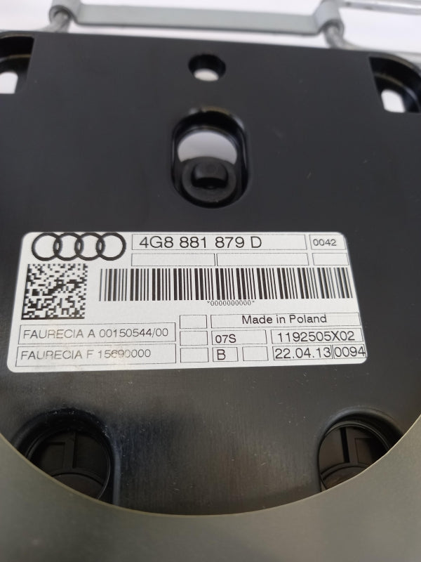 Original AUDI A6 11-14 A7 11-14 Lendenstütze mit Steuermodul Vorne 4G8881879D