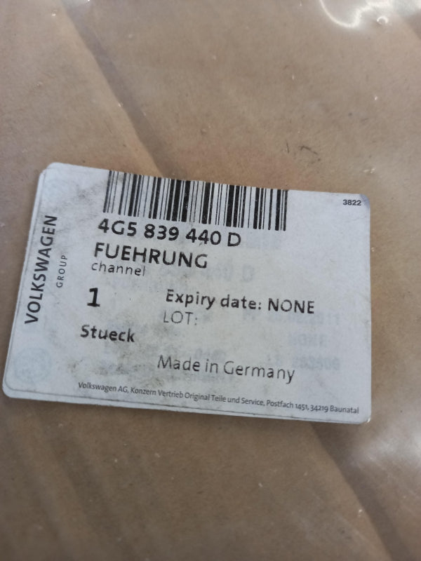 Original AUDI A6/S6 4G 2011-2014 Fensterführung hinten rechts 4G5839440D