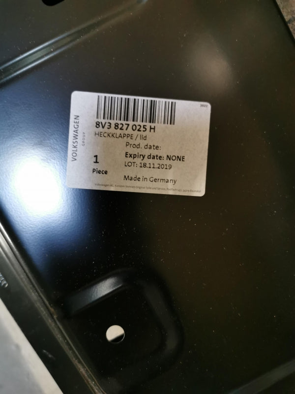 Original AUDI A3 (2013-2020) Heckklappe Kofferraumklappe Heckdeckel 8V3827025H