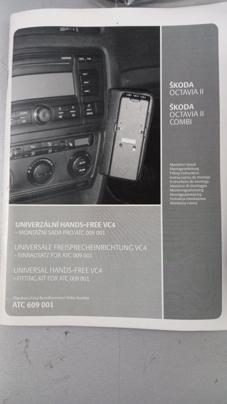 Original SKODA Octavia II Freisprecheinrichtung VC4 Einbausatz ATC609001