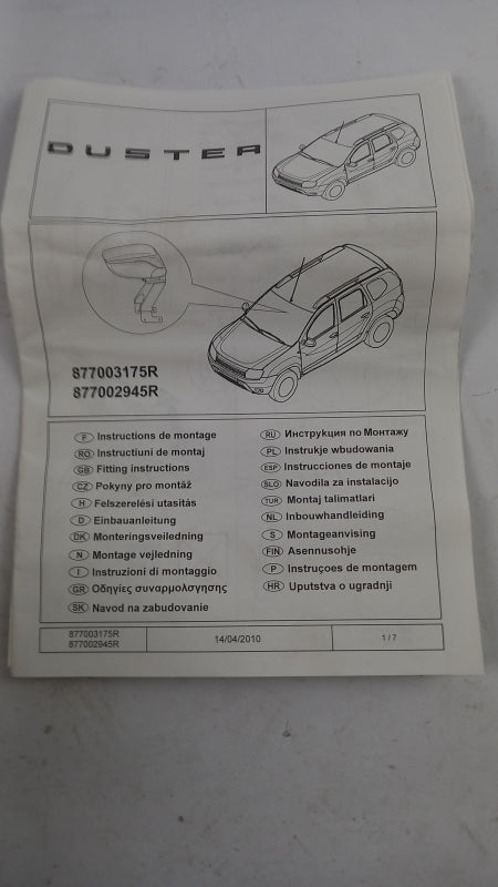 Original OE RENAULT Armlehne 877003175R