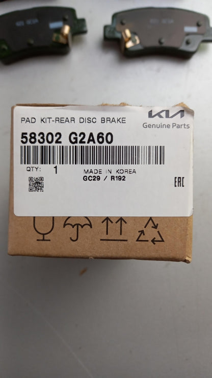 Original HYUNDAI Ioniq (16-19) KIA Niro (16-22) Bremsbeläge Hinten 58302G2A60