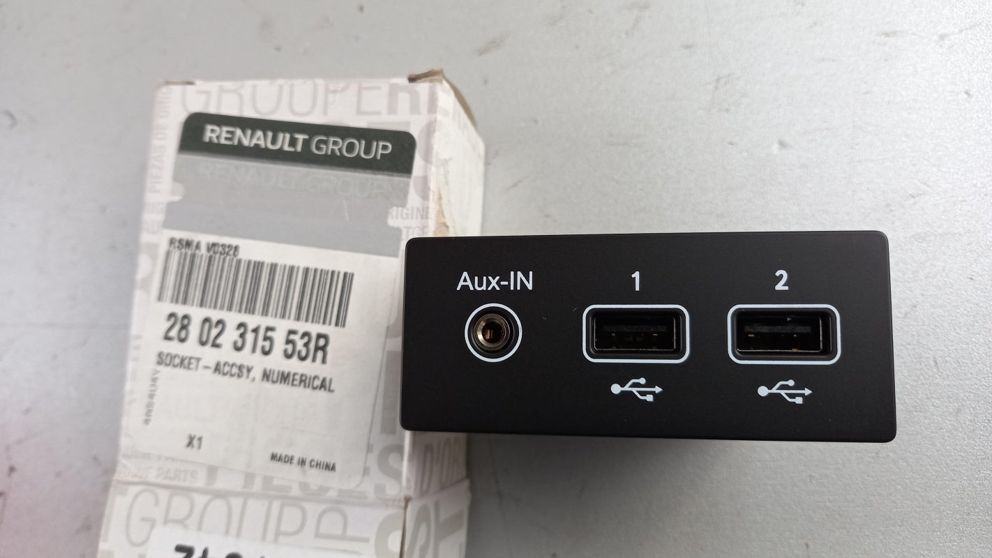 Original RENAULT Clio V Captur II USB/AUX-Anschluß 280231553R