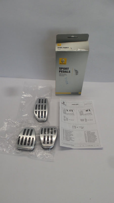 Original RENAULT Kadjar Pedalauflagen Sportpedalauflagen 3-tlg Alu 8201589798