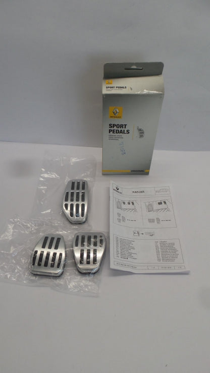 Original RENAULT Kadjar Pedalauflagen Sportpedalauflagen 3-tlg Alu 8201589798