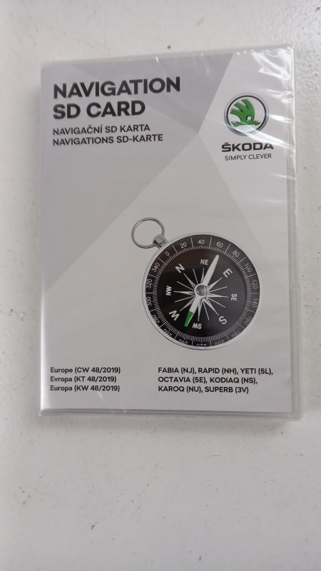 Original SKODA navigation SD card MIB2 Navi Europe (48/2019) 5L0051236BJ 