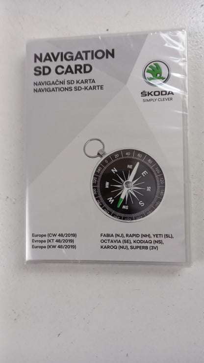 Original SKODA Navigation SD Karte MIB2 Navi Europa (48/2019) 5L0051236BJ