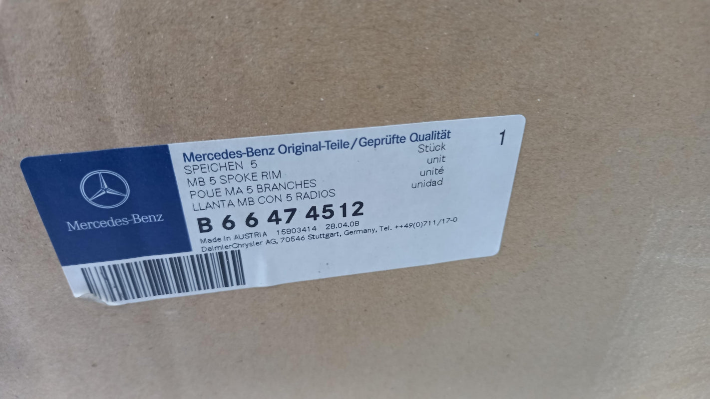 Original MERCEDES-BENZ W169 C169 7Jx17" ET54 Felge B66474512