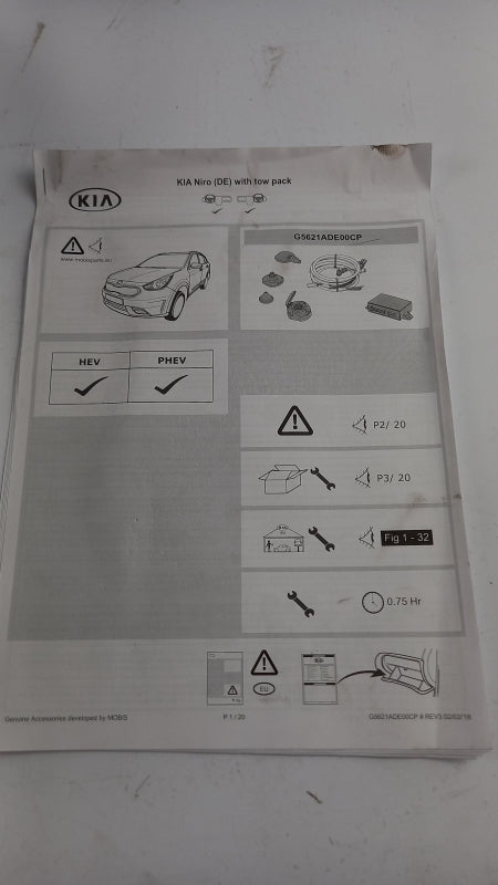 Original OE HYUNDAI/KIA Anhängerkupplung Elektrosatz g5621ade00cp