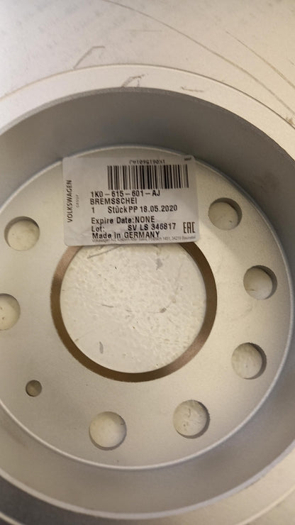 Original SKODA Octavia '09-'13 Bremsscheibe (1 stück) hinten 1K0615601AJ