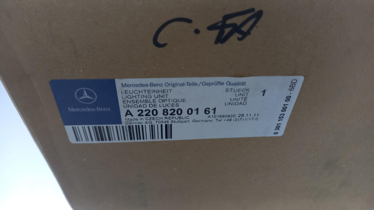 Original MERCEDES-BENZ S-Klasse W220 V220 Scheinwerfer links A2208200161