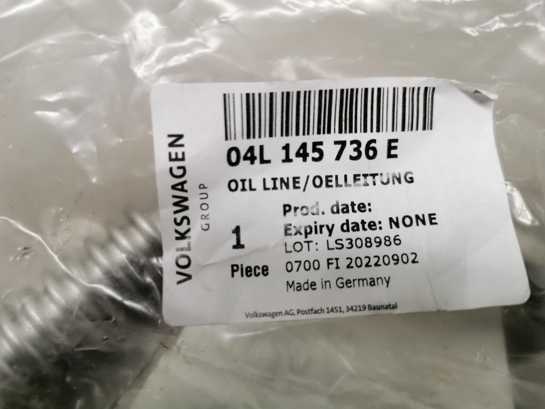 Original OE Volkswagen Ölleitung 04L145736E