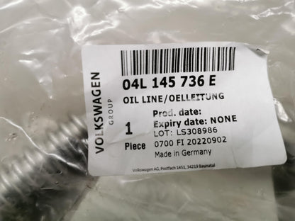 Original OE Volkswagen Ölleitung 04L145736E
