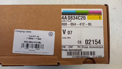 Original VW ID.3 ID.4 ID.5 Passat Ladegeräteanschluss Netzkabel 000054412BL