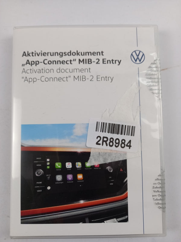 Original VW Jetta 20- Polo 18- Aktivierungsdokument AppConnect MIB-2 5G0054830B