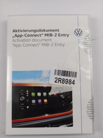 Original VW Jetta 20- Polo 18- Aktivierungsdokument AppConnect MIB-2 5G0054830B