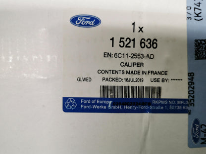 Original FORD Transit Bremssattel hinten links 1521636