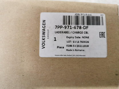 Original AUDI A3 A6 Q3-Q8 SKODA Enyaq Elroq Netzsteckdose Ladekabel 7PP971678DF