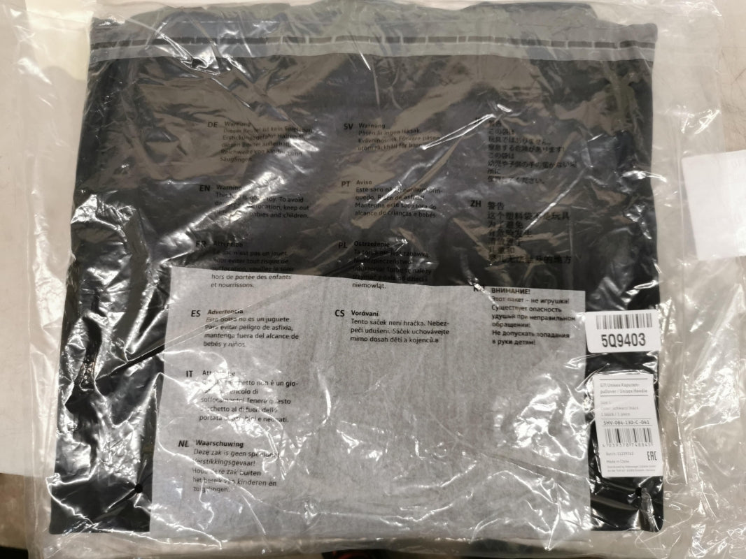 Original VW GTI Hoodie  Schwarz Größe L 5HV084130C041