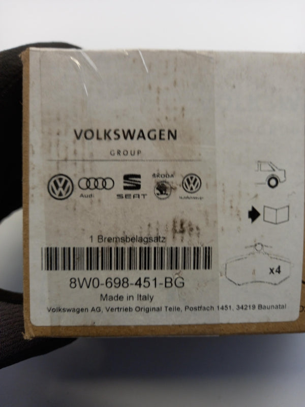Original AUDI Q5 FY 2017> FY Sportback 2018> Bremsbeläge hinten 8W0698451BG