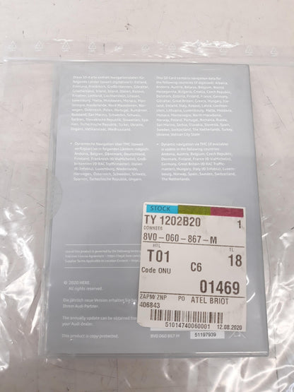 Original AUDI A3 2013- TT 2015-  Europa Karten & Aktivierung 2022 8V0060867M