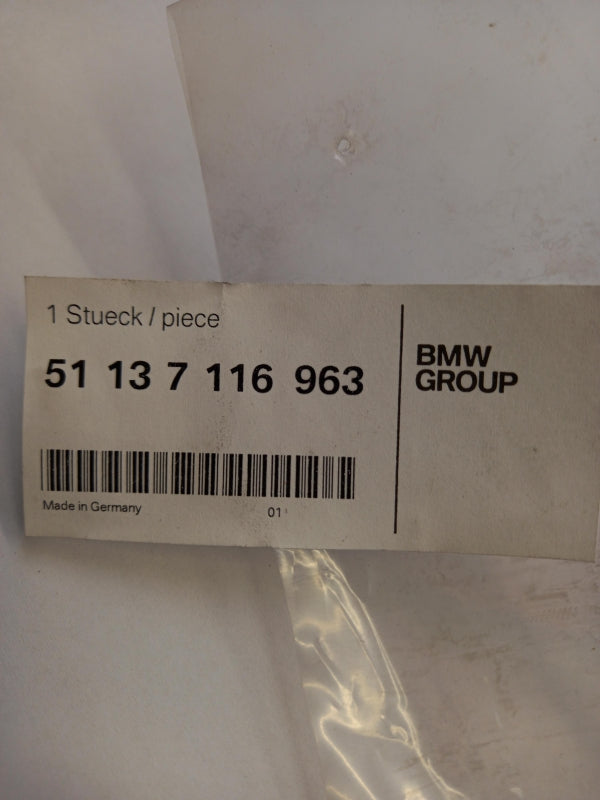 Original OE BMW Stoßfänger Lüftungsgitter 51137116963