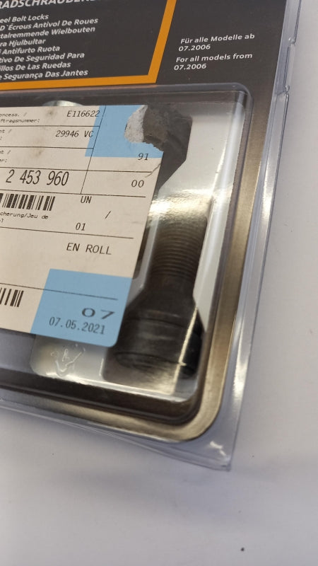 Original BMW MINI F54 F55 R60 Radschraubenschloss-Satz M14x1,25 36132453960